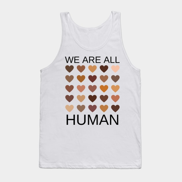 We are all human melanin hearts Tank Top by AllPrintsAndArt